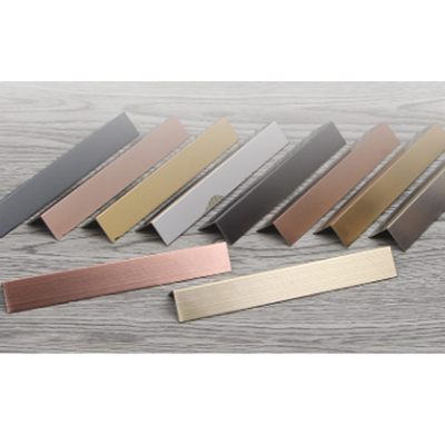 Polished Gold Color Mirror Stainless Steel Trim 304 Brushed Solid T-Shape Rose Gold Stainless Steel Tile Edge Trim