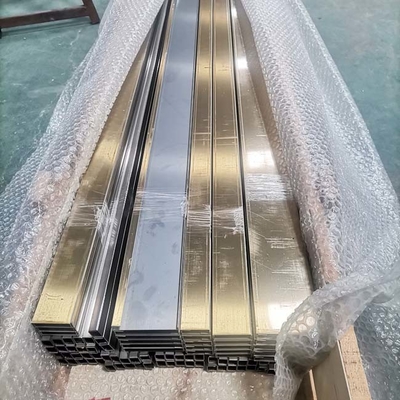 AISI Black Mirror Polished Stainless Steel Tile Trim Line For Interior Architecture