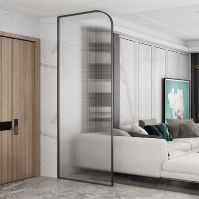 Simple Fashionable Glass 201 Stainless Steel Screen Partition 3300mm Height