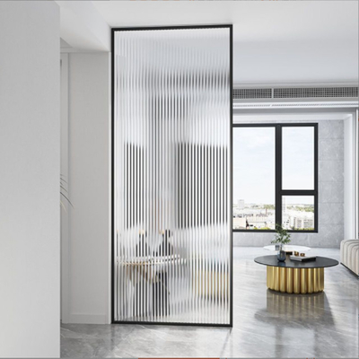 Simple Fashionable Glass 201 Stainless Steel Screen Partition 3300mm Height