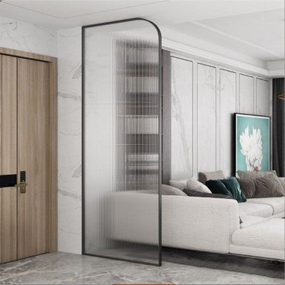 Simple Fashionable Glass 201 Stainless Steel Screen Partition 3300mm Height