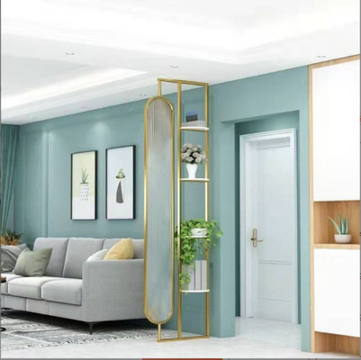 304 Rose Gold Bronze Color Satin Hairline Brushed Stainless Steel Glass Dividers