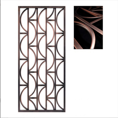 Customized Metal Stainless Steel Screen Partition Hotel Living Room Background Walls