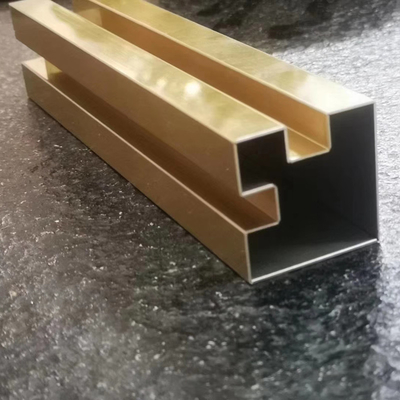 Antique Brass Hairline NO.4 Brushed 304 201 Special Type Tile Edge Trim Line For Sale In Space Interior Decoration