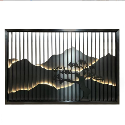 304 Hairline PVD Coating Rose Gold Color Glossy Bright Brushed Landscape Stainless Steel Partitions