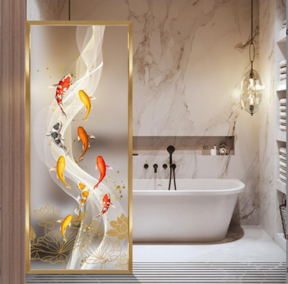 Animal Glass Stainless Steel Screen Partition Entrance Decoration Villa Club Wall Background