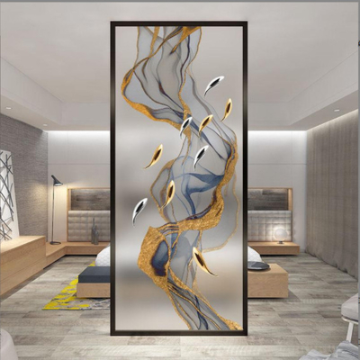 304 Rose Gold Bronze Black Hairline Brushed Shiny Mirror Stainless Steel Divider Fabric Stainless Steel Screen Partition