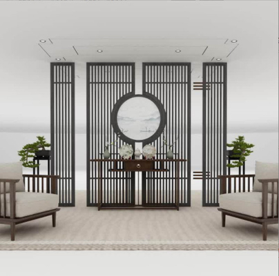 Vibration 1500mm Width Stainless Steel Screen Partition For Home Furniture