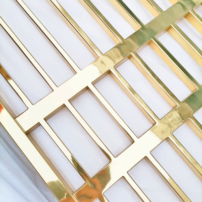 304 Color Rose Gold Hairline Brushed Stainless Steel Screens Mirror Stainless Steel Partitions