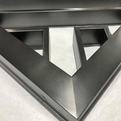Hollow Hairline Black Color Stainless Steel Screen Partition For Interior Decoration