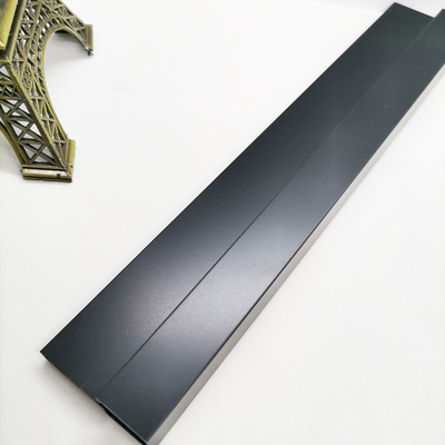 15mm 304 Black Bead Blasted Stainless Steel Tile Edge Trim For Home Decoration