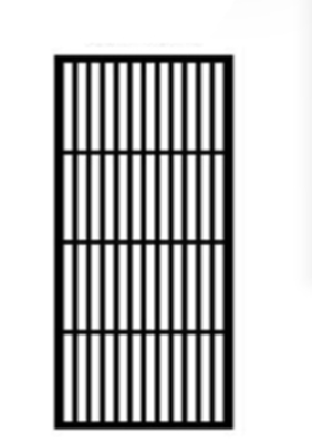 Simple Nordic Black Metal Privacy Stainless Steel Screen Partition Room Divider Office Lobby
