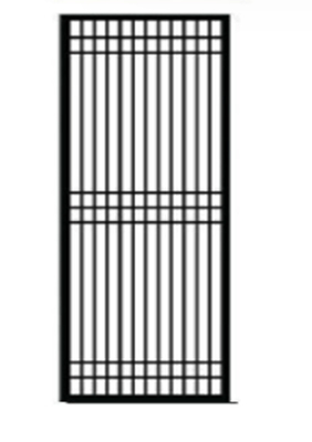 Simple Nordic Black Metal Privacy Stainless Steel Screen Partition Room Divider Office Lobby