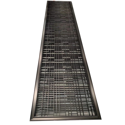 Modern Hollow Metal Stainless Steel Screen Partition Room Divider 600mm Width