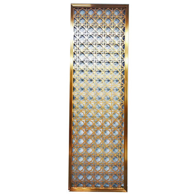 Customized Metal Stainless Steel Screen Partition Room Divider For Decoration