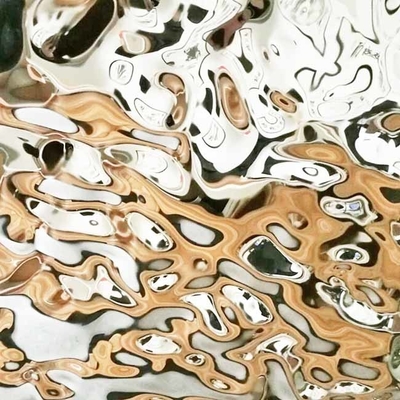 Manufacturer Sale Decoration Customized Color Water Ripple Stainless Steel Ceiling Wall Panels