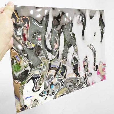 Manufacturer Sale Decoration Customized Color Water Ripple Stainless Steel Ceiling Wall Panels