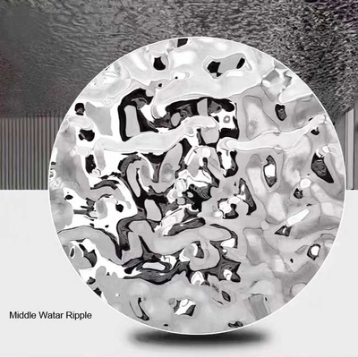 Color cutlery set for wedding stainless steel base plate water ripple silver