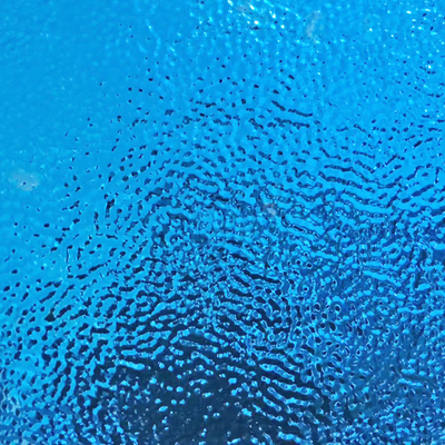 Silver Gemstone Blue Water Ripple Embossed Plate Stainless Steel Sheet For Wall Decoration