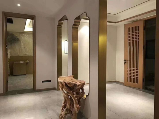 304 Rose Gold Brushed Colored Stainless Steel Sheet Frame For Wall Wide Jamb