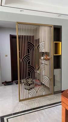 metal stainless steel living room divider screen design 3D manufacture