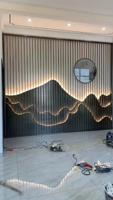 metal stainless steel living room divider screen with ceramic combine