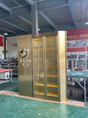 metal stainless steel living room divider screen with ceramic combine