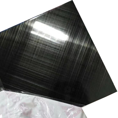 Rose Gold Color Stainless Steel Sheets 304 Cross Hairline Surface PVD Coating Inox Sheets