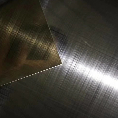 316L Gold Black Grey PVD Cross Hairline Colored Stainless Steel Sheet For 1220*2440mm Luxury Cabinet