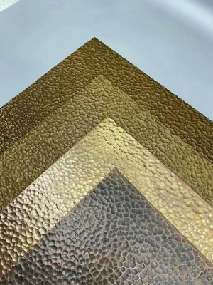 Old Bronze Etched Color Stainless Steel Sheets In Antique Decoration Brand Board