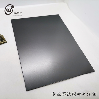Black 201j1j2 Stainless Steel Sheets BeadBlasting Surface Color Inox Sheets PVD Coating For Elevator