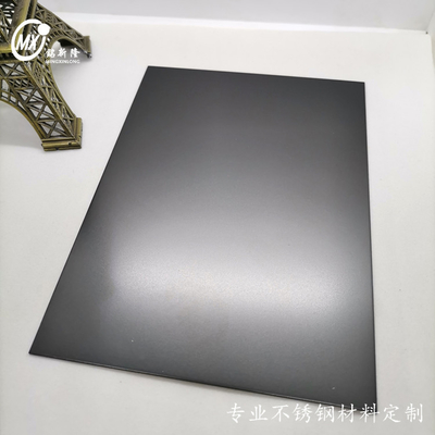 Black 201j1j2 Stainless Steel Sheets BeadBlasting Surface Color Inox Sheets PVD Coating For Elevator