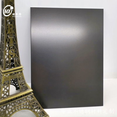 Black 201j1j2 Stainless Steel Sheets BeadBlasting Surface Color Inox Sheets PVD Coating For Elevator