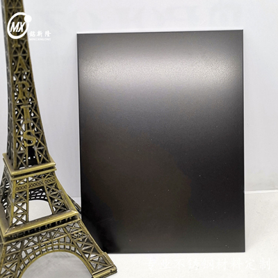 Black 201j1j2 Stainless Steel Sheets BeadBlasting Surface Color Inox Sheets PVD Coating For Elevator