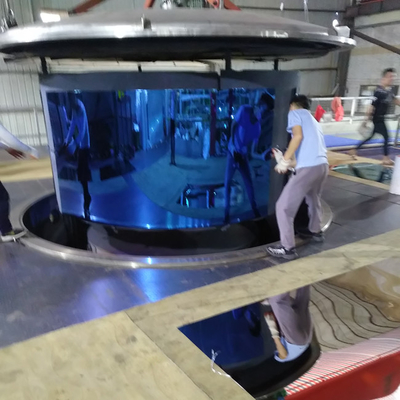 201 Blue Gold Water Ripple Color Mirror PVD Coated Stainless Steel Sheets For Ceiling Boarding