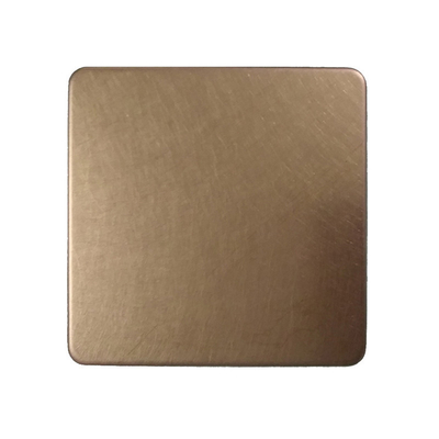 Rose Gold Stainless Steel Sheets 304 Vibration Finished PVD Color Inox Sheets