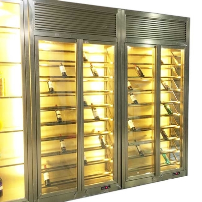 Stainless Steel High End Luxury Room Temperature Wine Cabinet Bar Living Room Furniture