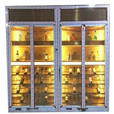 Stainless Steel High End Luxury Room Temperature Wine Cabinet Bar Living Room Furniture