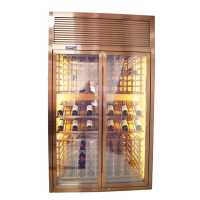 Stainless Steel High End Luxury Room Temperature Wine Cabinet Bar Living Room Furniture