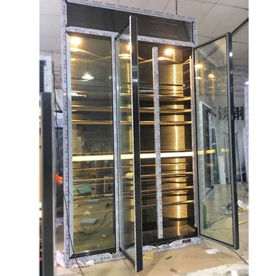 Modern Stainless Steel Minimalist Living Room Display Cabinet Home Glass Door Wine Cabinet