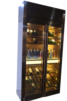 OED Custom Commercial Stainless Steel Wine Cabinets Temperature Controlled For Hotel Bar