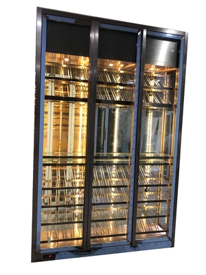 OEM Fashion Stainless Steel Wine Cabinets For Villa Clubhouse