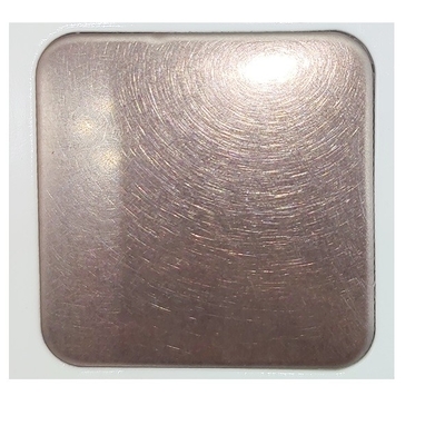 Dark Brown Mirror Vibration Colored Stainless Steel Sheet For Desk Top JIS Standard