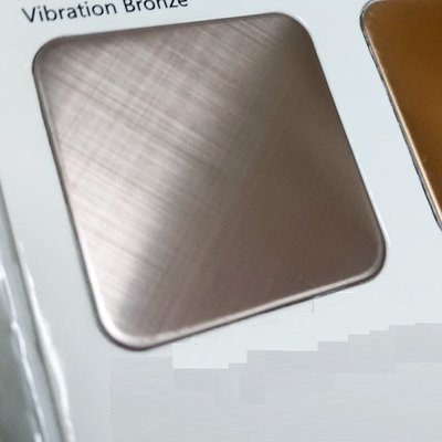 Dark Brown Mirror Cross Hairline Color Stainless Steel Sheet For Luxury Shop