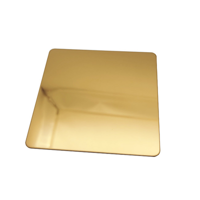 201 Champaign Gold PVD Colored Stainless Steel Sheets For Luxury Showcase and Jamb
