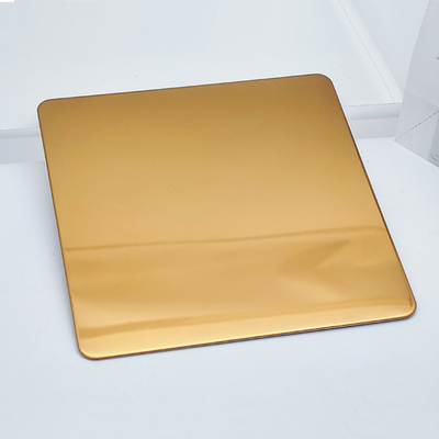 Red Gold Color PVD Coating Steel sheet 304 stainless steel Foshan China