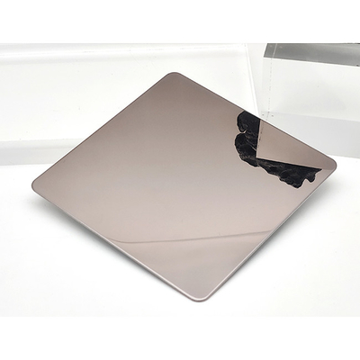 201 Champaign Gold PVD Colored Stainless Steel Sheets For Luxury Showcase and Jamb