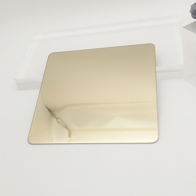 201 Champaign Gold PVD Colored Stainless Steel Sheets For Luxury Showcase and Jamb