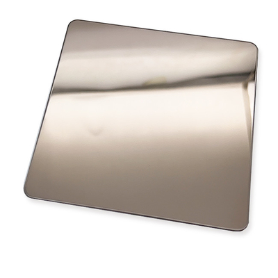304 Luxury Mirror Coffee Gold Colored Stainless Steel Sheet For Wall Cabinet