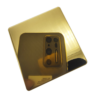 Green Blue Gold 201j1j2 Stainless Steel Sheets Color Mirror Finished Inox Sheets PVD Coated With Anti-finger Printing